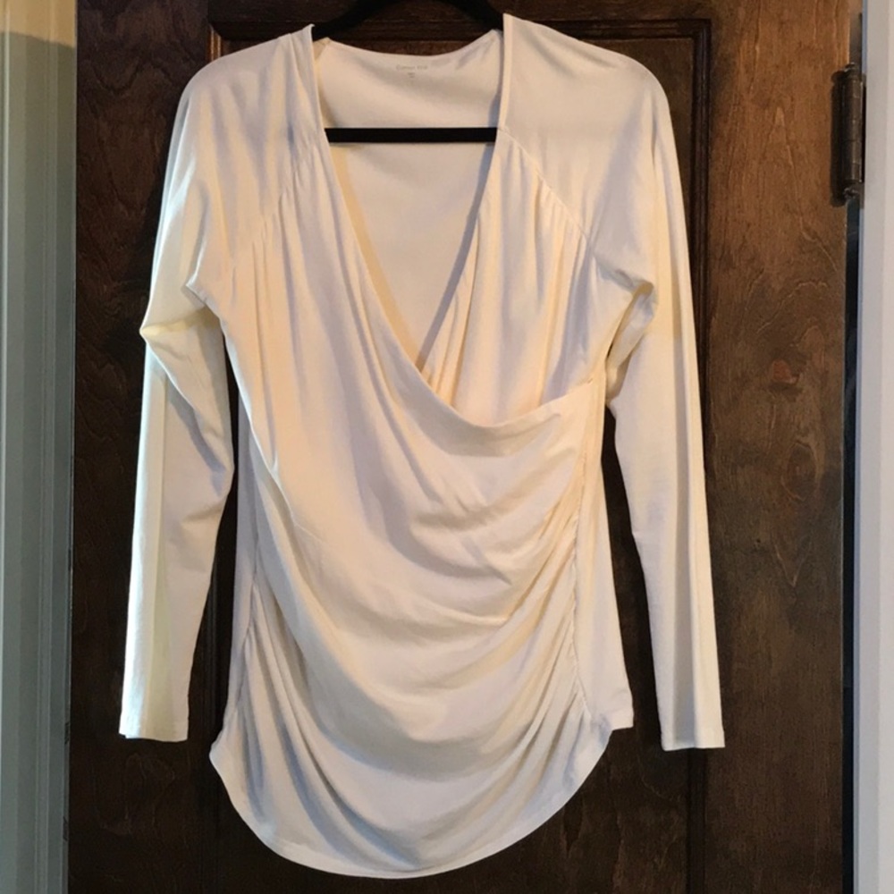 Garnet Hill Surplice Wrap Top